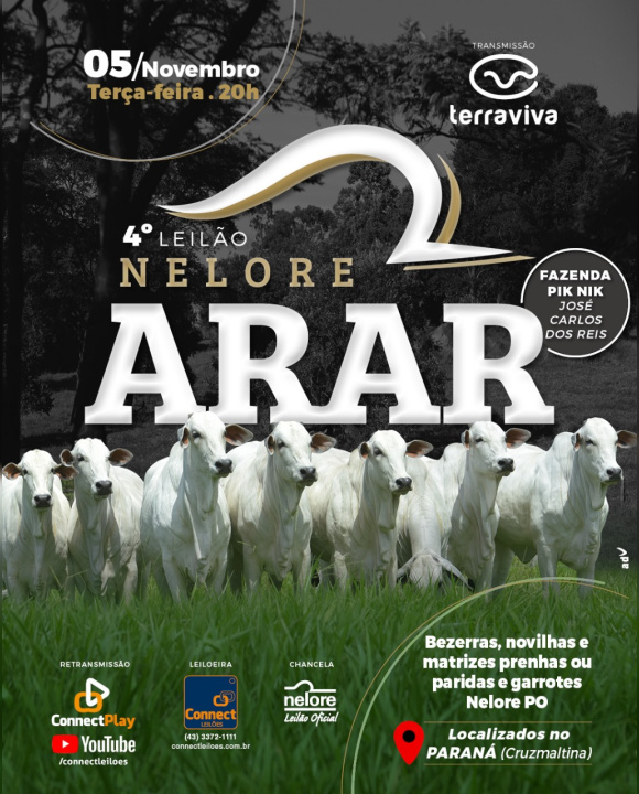 4º Leilão Virtual Nelore Arar